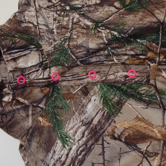 Game Winner Real Tree Felted Lightweight Fleece Camo Top size Small - Picture 5 of 12